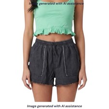 Hurley M charcoal pull on shorts
