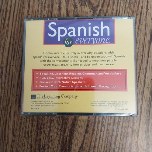 The Learning Company Spanish For Everyone 1997 CD New - Picture 2 of 3
