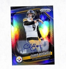 2025 Panini Prizm Chris Boswell Silver Auto Autograph Card Steelers 