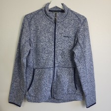 Brasher Zip Up Fleece Top Women's UK 16 US XL EU XL Blue White Speck Pockets