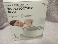 Sharper Image Sound Soother Revo Sound Machine Sleep Timer Gradual Fade 6 Noises