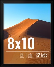 LaVie Home 8x10 Picture Frame for Wall Display, Black 8x10,