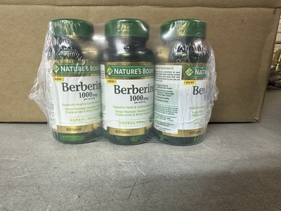 #ad NEW Nature’s Bounty 1000 Mg Berberine 60 Capsules 3 Pack Exp : 06 2026 $15.00