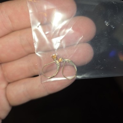 10k Gold Open Loop With Citron Stone