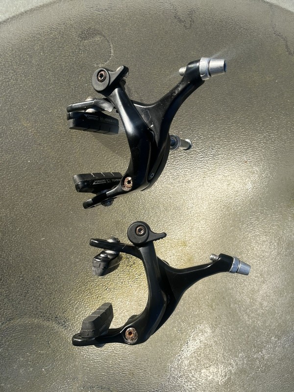 Tektro Road Bike Brake Caliper Set Front & Rear With Cartridge Brake Pads