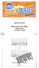 QBT32316 1:32 Quickboost MC.202 Folgore Exhaust (ITA kit)