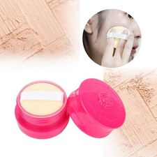 Caja dispensadora de polvo suelto rosa vintage para maquillaje con soplo de polvo excelente