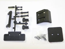 NEW ASSOCIATED RC10GT RICHARD SAXTON Body  Mounts & Bumpers Set Black GS5