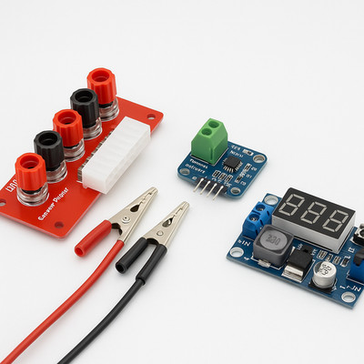 ATX Bench Power Supply Kit Breakout Board INA219 Current Sensor LM2596 Buck Conv