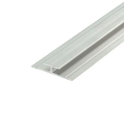 Outwater Aluminum H Channel Fits Material 1/8 to 5/32 Inch Thick Mill Finish
