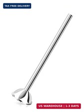 10mm Stainless Steel Stuffing Tube for #5 Meat Grinder and 10mm, Silver