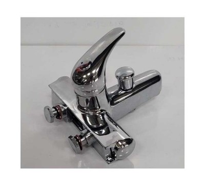 Badarmatur Dusche Chrom verstellbarer Abstand Premium 60-135mm