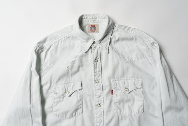 Men Levi's Shirt White Cotton 40 /L / 48 #31MY