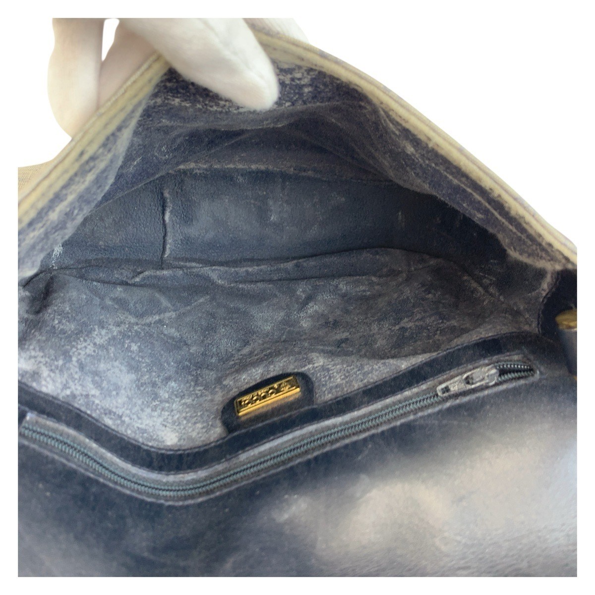 GUCCI Vintage Micro GG Sherry Line GG Supreme Canvas Shoulder Bag Pochette Women thumbnail 9