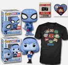 Funko Pop Marvel Collector Corps Spider-Man Blue Box Exclusive w/ Shirt XL - NEW