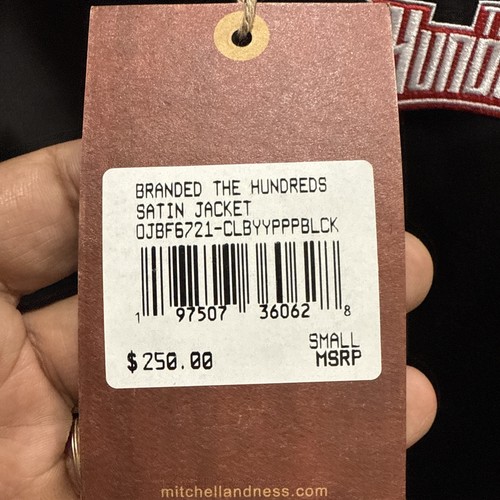 Neu mit Etikett Mitchell & Ness x The Hundreds Adam Bomb Kunst Satin Bomberjacke S $ 250 - Bild 3 von 7