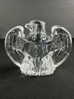 Steuben Glass American Eagle Crystal Hand Cooler Paperweight - Signed
