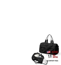 Gym Bag for Women Men with Shoe Compartment, Sport Duffel Bag, A-Black