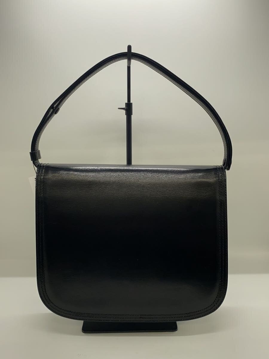 Borsa a tracolla Yves Saint Laurent in pelle nera tinta unita usata