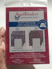 Spellbinders M-Bossabilities Double Sided Rose Embossing Folder