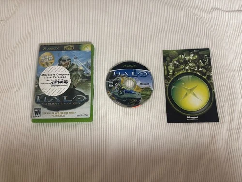 Halo: Combat Evolved Microsoft Xbox First Print (2001)  Complete w/ Manual Sale