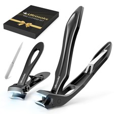 Toenail Clippers Angled Head 9mm Wide Jaw Opening for Seniors - Effortless