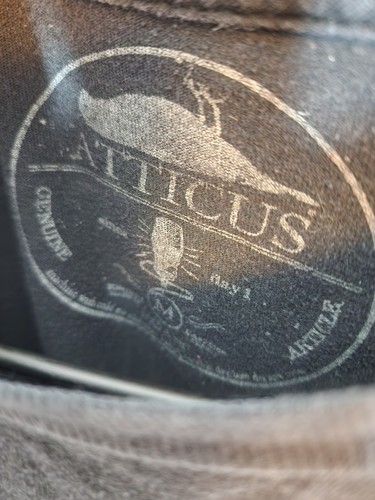 Camiseta Atticus Skate Punk Logo Negra Talla Mediana - Imagen 5 de 6