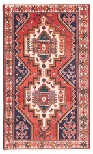 4'4" x 7'4" Traditional Vintage Hand Knotted Oriental Carpet Wool Area Rug