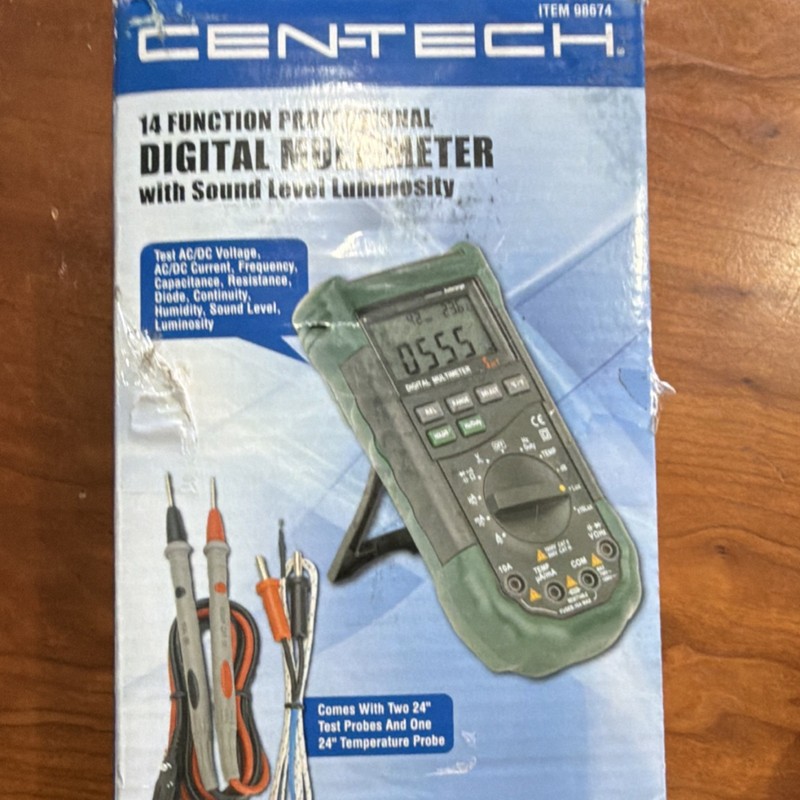 Centech Digital Multimeter 14 Function CAT III/II AC/DC Hold Sound Level