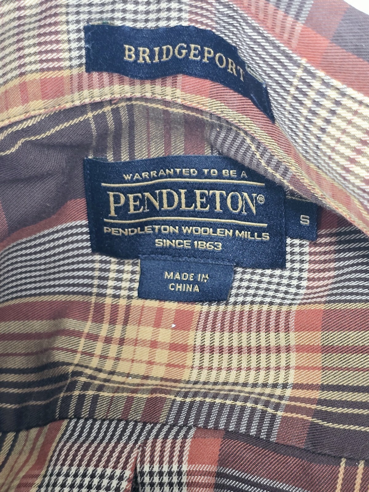 Pendleton Button Down Bridgeport Plaid Shirt Men'… - image 6