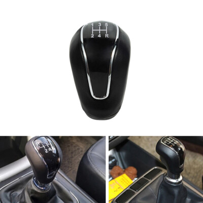 Black 5 Speed Gear Shift Knob Shift Knob Manual For Hyundai IX25 Creta 2012-2016