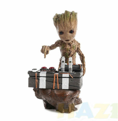Guardians of the Galaxy Baby Groot Push Bomb Scene Resin Figur Spielzeug 