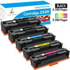 5PK CRG 054H Toner Cartridge for Canon Color Image Class MF641CW Printer