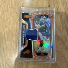 2019 Panini Certified Josh Allen Certified Gamers Jersey Patch Orange /199 CG-JA