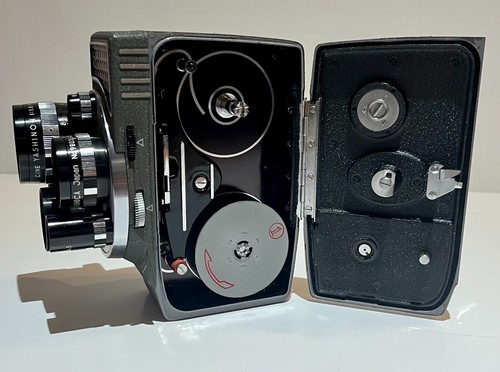 60s era 3 Turret Yashica 8-E III 8mm Cine Film Camera, Pistol Grip,Lens Cap, Box - Picture 12 of 20