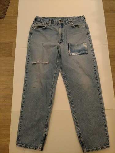 Jeans in Denim Carhartt vintage con toppe UOMO Taglia W36 x L32 | eBay