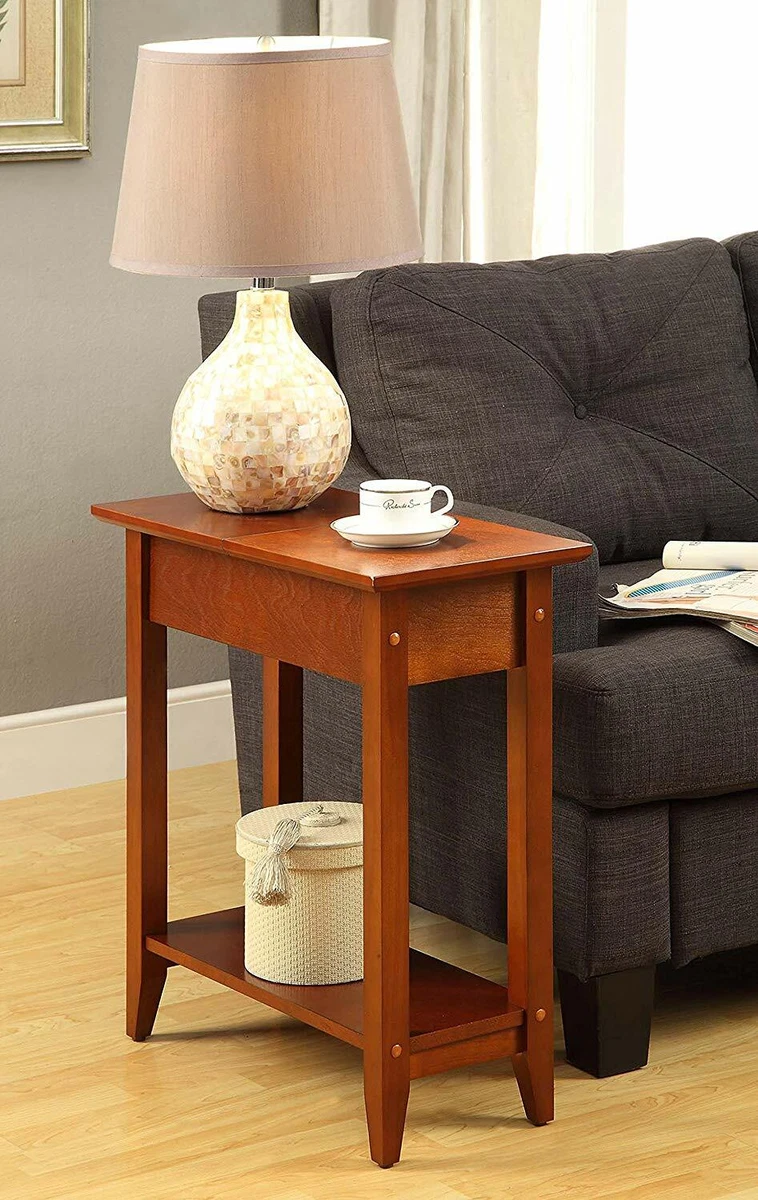 Contemporary accent side end table with drawer small sofa wooden table discount