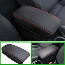 For Toyota Corolla 2020-2024 Central storage Armrest Box PU leather Red Cover 1x