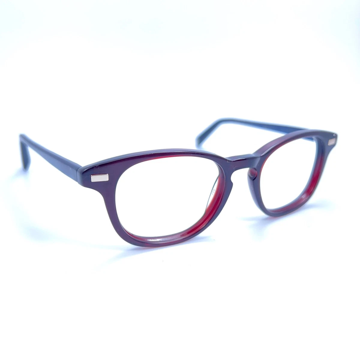 Warby Parker Chandler 731 Dark Red Grey Eyeglasses Frame 47-18-145 Eyewear  | eBay