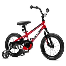 RoyalBaby Rocket Outdoor Children's Bike with Training Wheels, 12 Inch, Red
