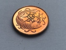 Simply Coins COIN 1981 ISLE OF MAN PROOF HALF 1/2 PENCE DIE DD RARE