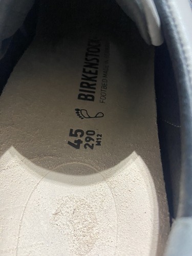 Birkenstock Bend Shoes Men's 12 /45 Gray Leather Low Top Lace Up Casual Sneakers - Picture 7 of 7