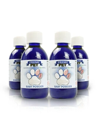 FRESHPET Pet Dog Cleaner 4x250ml Eco Refill (Makes 4x5L) Baby Powder Fresh Pet®