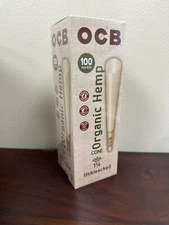 OCB Organic 1 1/4 Unbleached Cones 100 Count Mini Tower