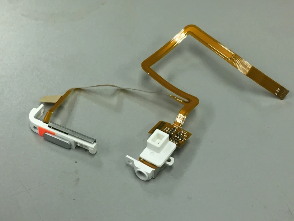 iPod Video 5th 5.5 Gen 60GB 80GB Audio Headphone Jack Hold Switch Assembly White - Image 2 of 4