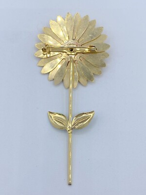 A9-2754 VINTAGE BROOCH GOLD TONE PIN 3.5