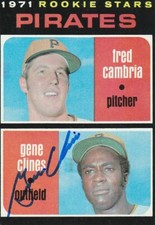 GENE CLINES PITTSBURGH PIRATES 1971 TOPPS CARD #27