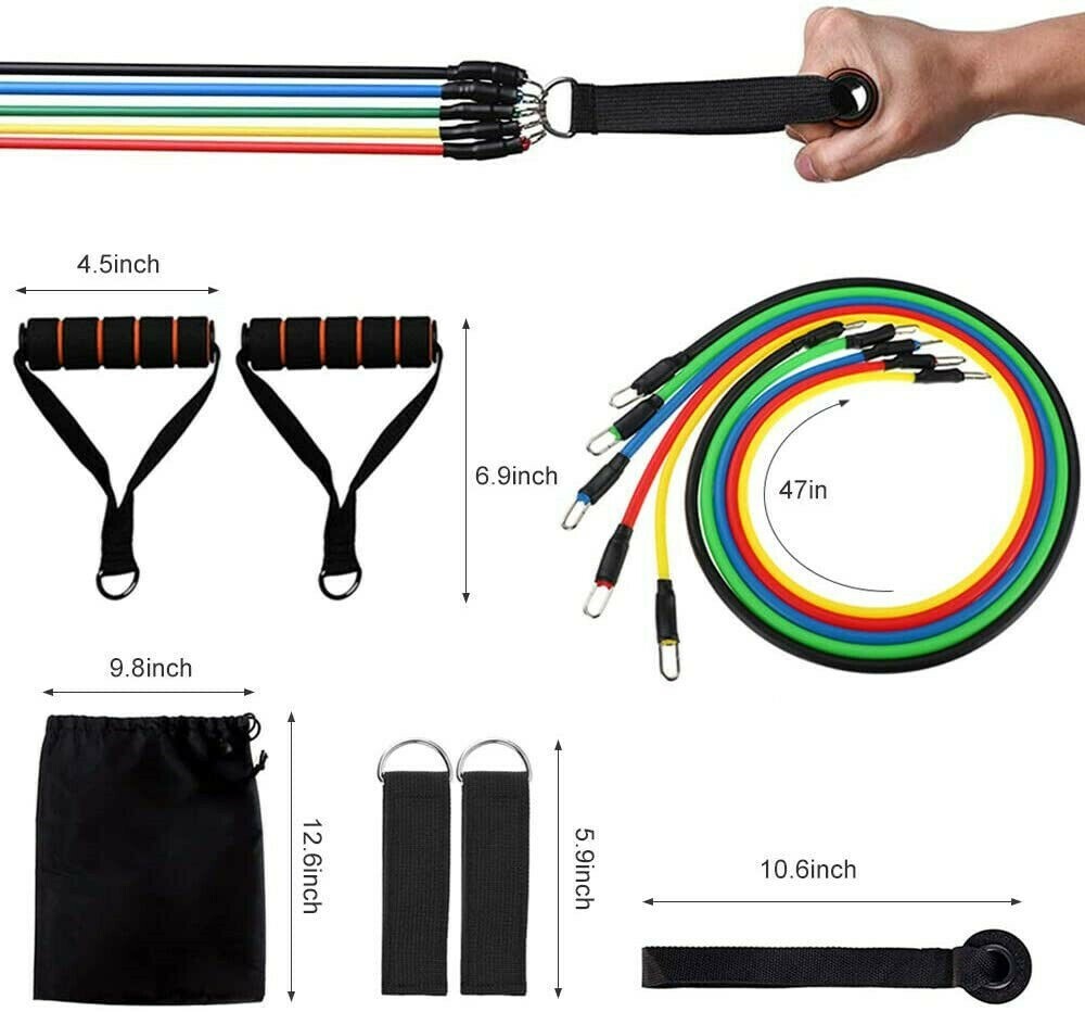 Set di fasce di resistenza per esercizi di forza, fitness o