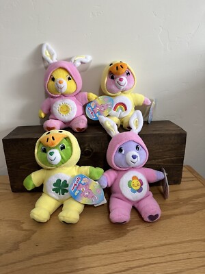 Care Bear Easter Bears In Suits 2005 Funshine, Cheer, Good Luck & Harmony