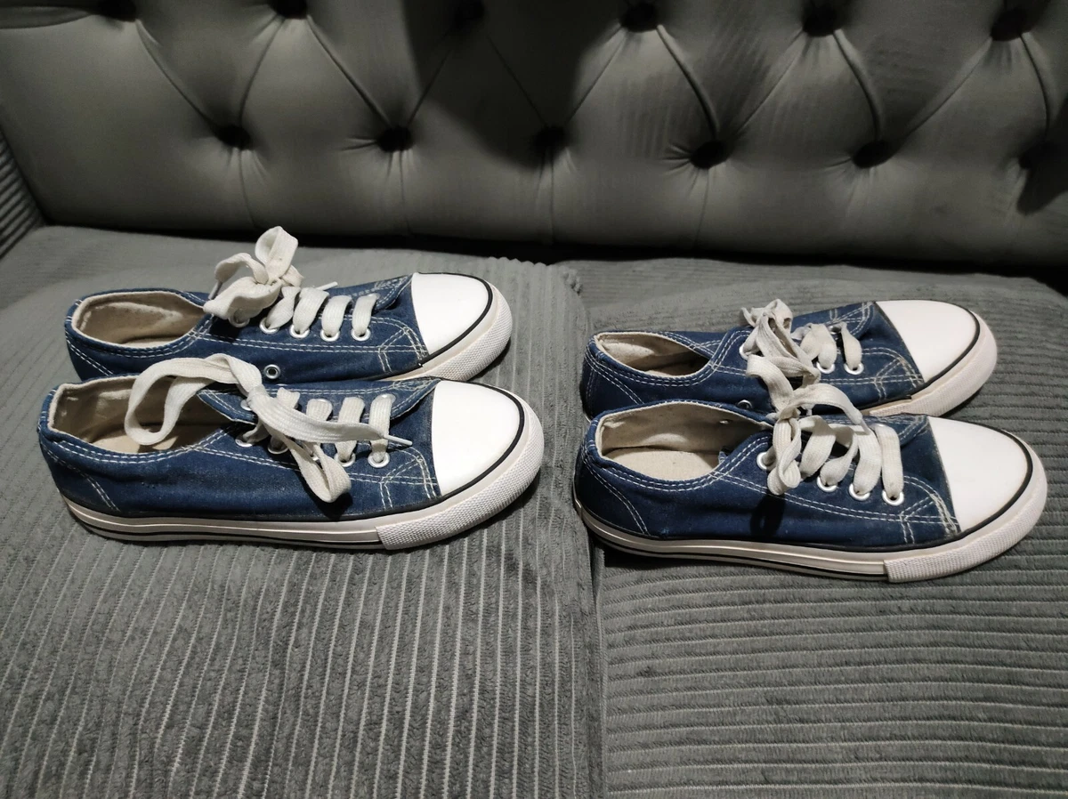 2 x bulk boys Lee Cooper originals Canvas trainers Pumps UK 1 US 2 EU 33